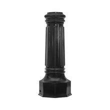 Load image into Gallery viewer, Decorative Two-Piece Base for 4&quot;OD Round Poles - Black