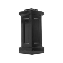 Load image into Gallery viewer, Decorative Two-Piece Base for 4&quot; Square Poles - Black