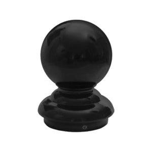 Ball Finial for 4" OD Round Post - Black