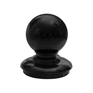 Ball Finial for 5" OD Round Post - Black