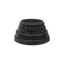 Load image into Gallery viewer, Decorative Slip-Over Base for 4&quot;OD Round Poles - Black