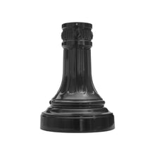 Load image into Gallery viewer, Decorative Two-Piece Base for 4&quot;OD Round Poles - Black