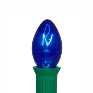 C7 Blue 5-Watt Incandescent Light Bulbs | Transparent | PK-25