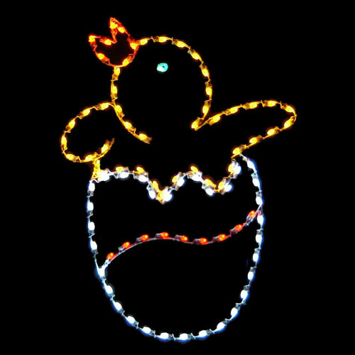 Chick in Egg Lighted Yard Decoration