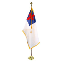 Load image into Gallery viewer, Christian Flag Presentation Set 3&#39;x5&#39; Colonial