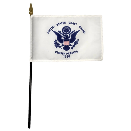 United States Coast Guard Flag with Staff 4
