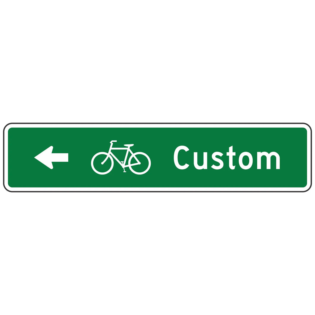 D1-1B Bicycle Destination Sign