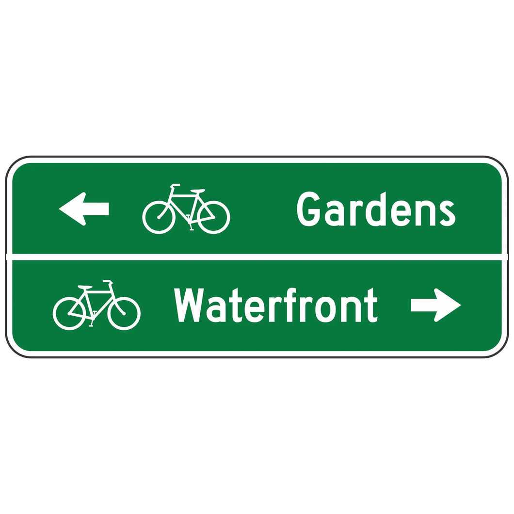 D1-2B  Bicycle Destination Sign