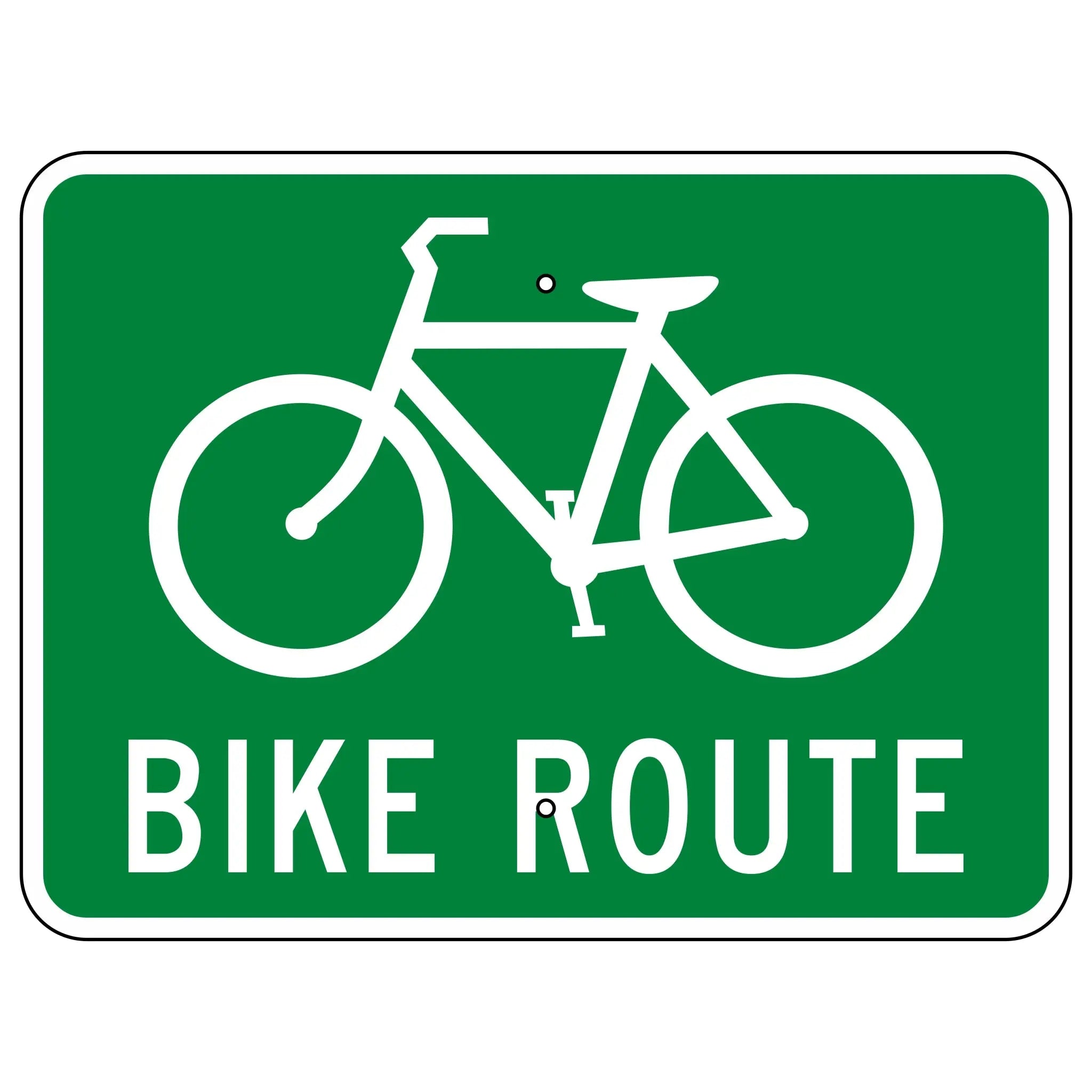 D11-1 Bike Route Sign 24"x18" – Evangeline Specialties