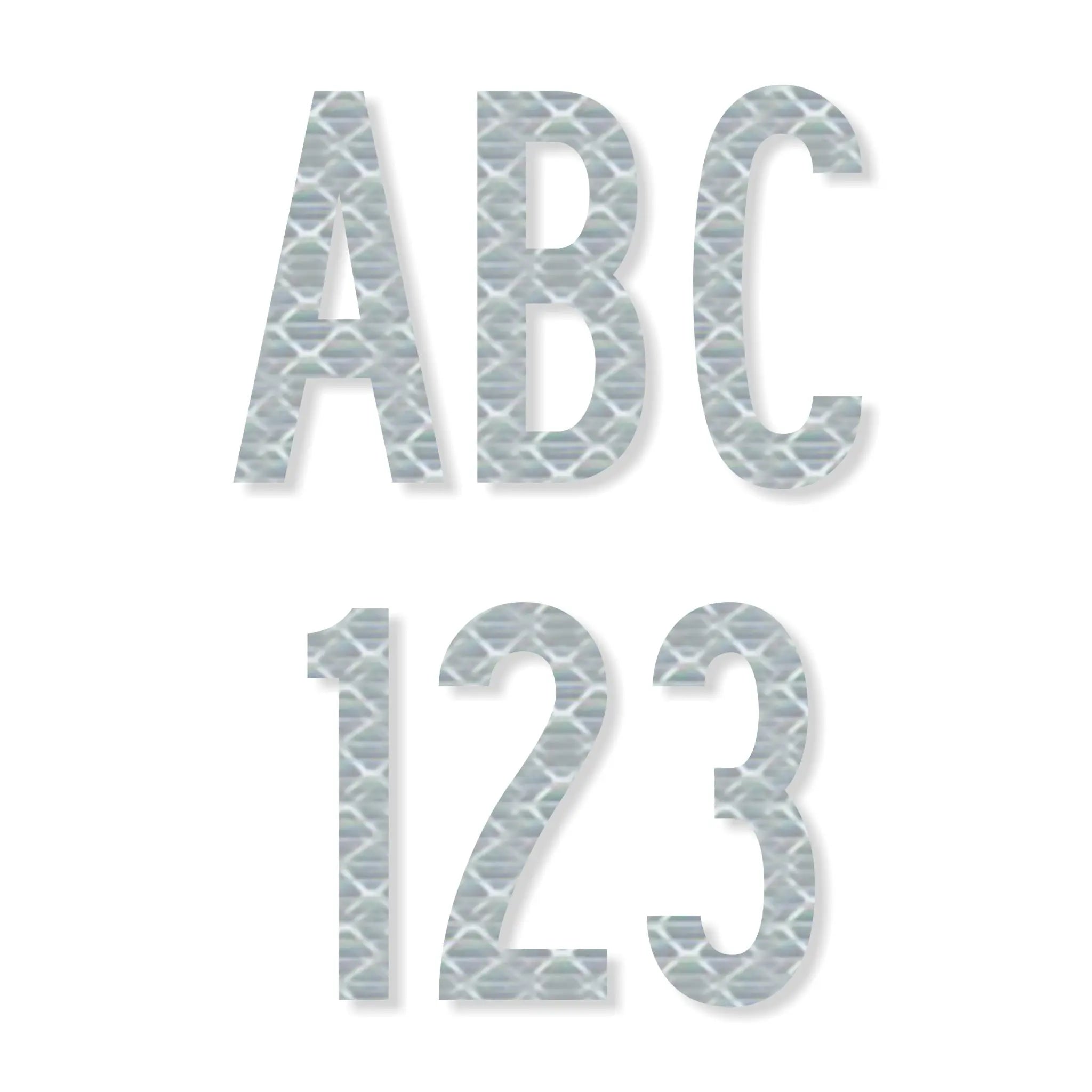 1 3/4 Matte Silver Numbers Seating Number Stickers 1-10 Self Adhesive Number  Die Cuts Paper Chipboard 
