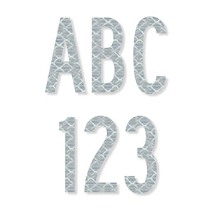 B Series Die-Cut Letters & Numbers (White HIP)