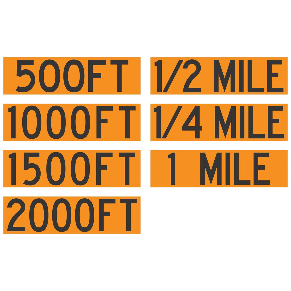 Snap on Overlays Distance - Roll-Up Sign – Evangeline Specialties
