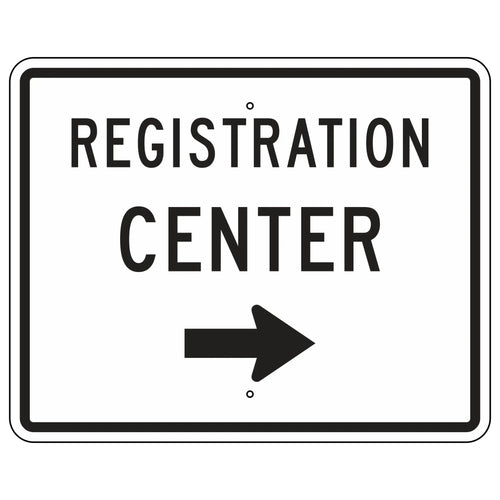 EM-6C Registration Center Sign 30