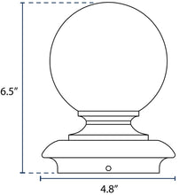 Load image into Gallery viewer, Ball Finial for 3&quot; OD Round Post - Black