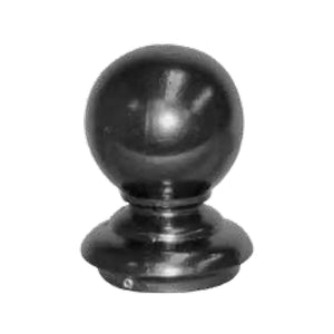 Ball Finial for 3" OD Round Post - Black