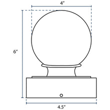 Load image into Gallery viewer, Ball Finial for 4&quot; Square Post - Black