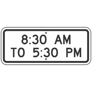 S4-1 School Zone Times Sign