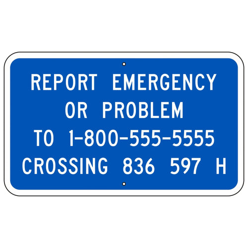 I-13 Report Emergency or Problem Sign 30