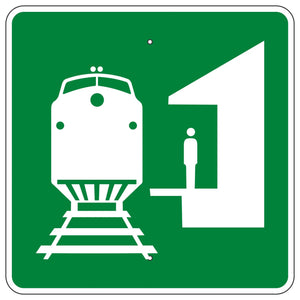 I-7 Train Station Sign