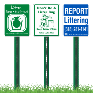 Litter Reduction Signs