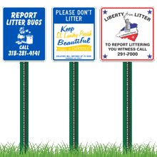 Load image into Gallery viewer, Litter Reduction Signs