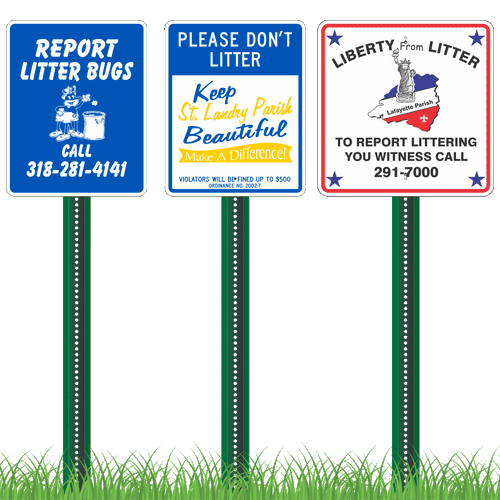 Litter Reduction Signs