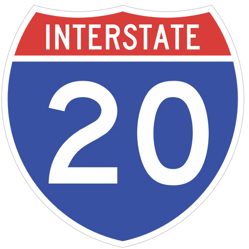 M1-1 Interstate Route Sign (1 or 2 Digits)