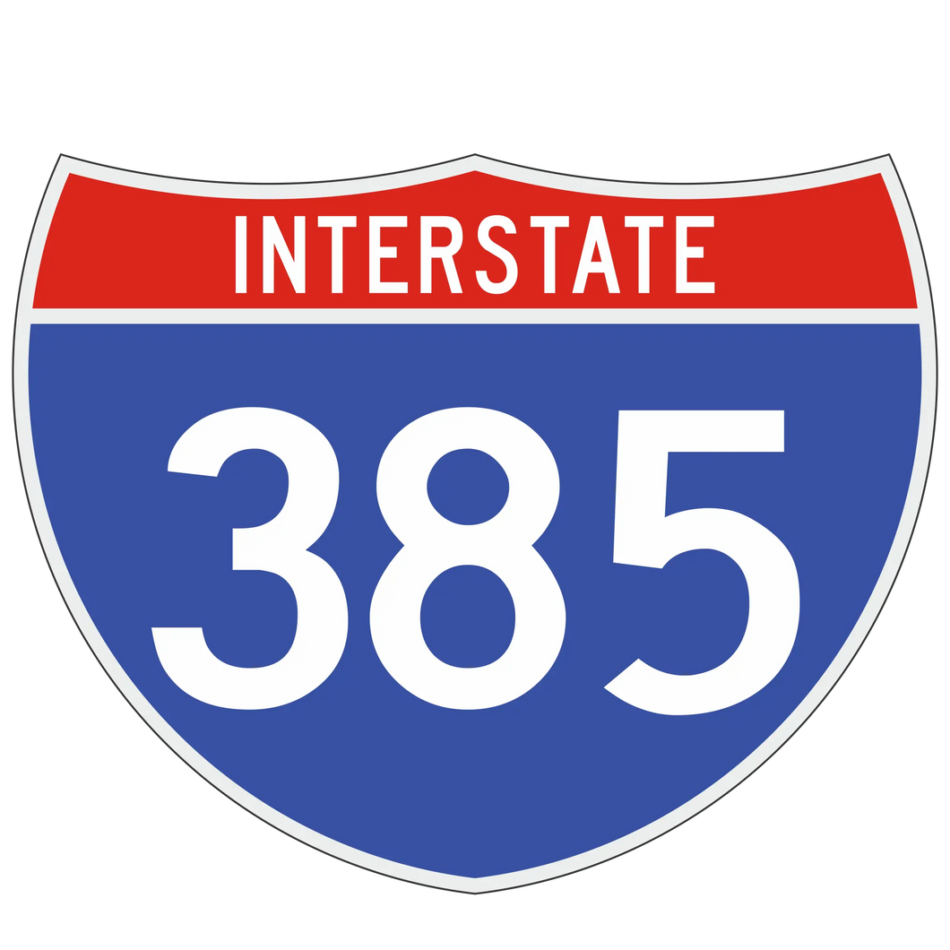 M1-1 Interstate Route Sign (3 Digits)