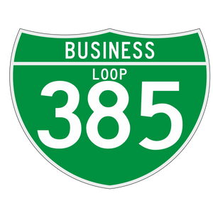 M1-2 Off-Interstate Route Sign (3 Digit) Business Loop