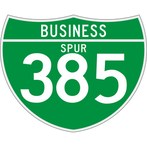 M1-3 Off-Interstate Route Sign (3 Digits) Business Spur