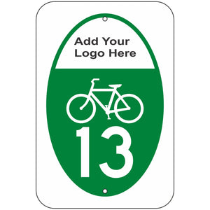 M1-8A Bicycle Route Sign (1 or 2 Digits)