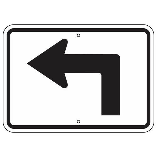 M5-1L Advance Turn Left Arrow Sign