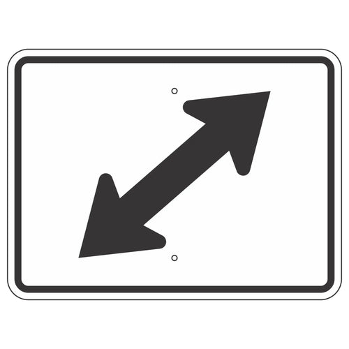 M6-5R Directional Right Diagonal Double Arrow Sign