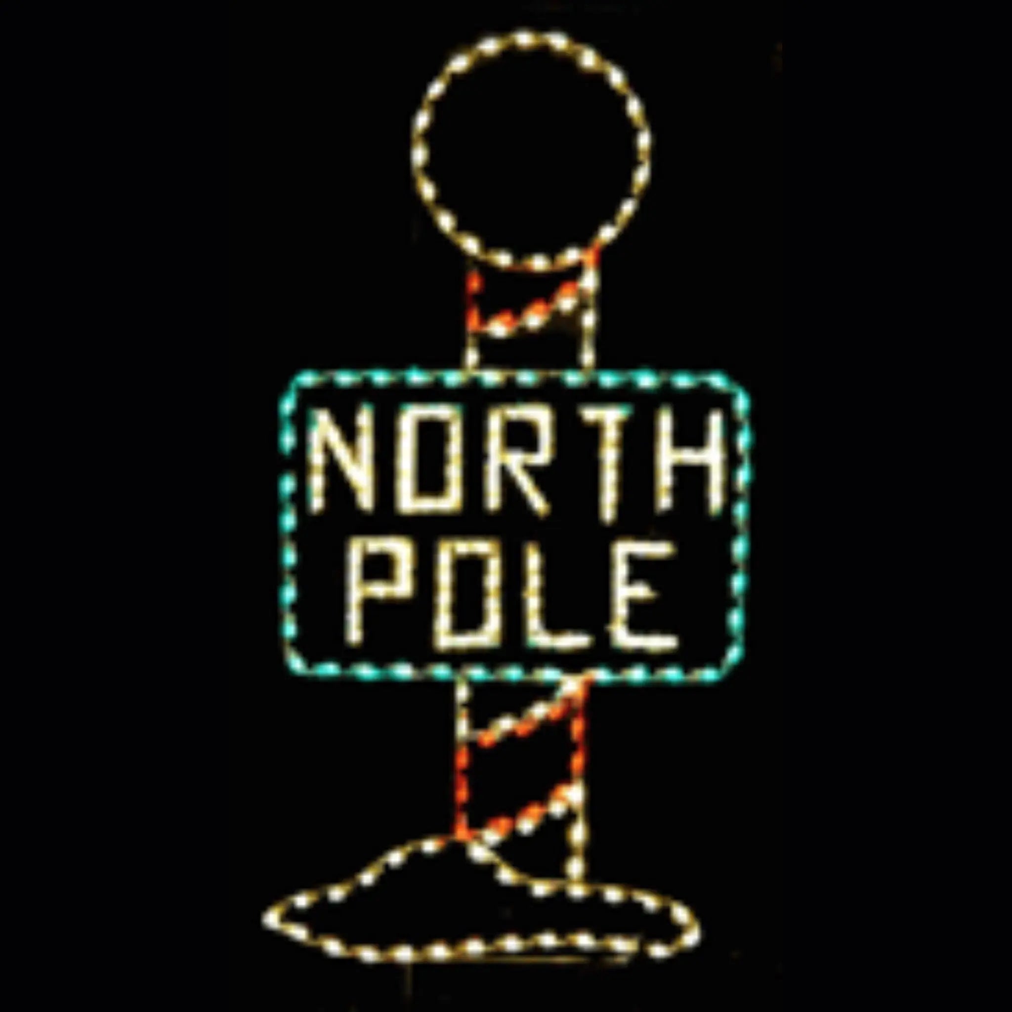 North Pole Light Up Sign