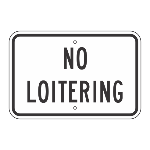 R7-428 No Loitering Sign – Evangeline Specialties