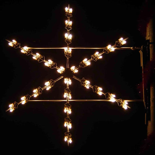 PM4-BURST 4' Burst Snowflake - Pole Mount Lighted Decoration