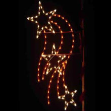 Load image into Gallery viewer, PMFS 8&#39; Silhouette Falling Star Lighted Pole Mount Decoration