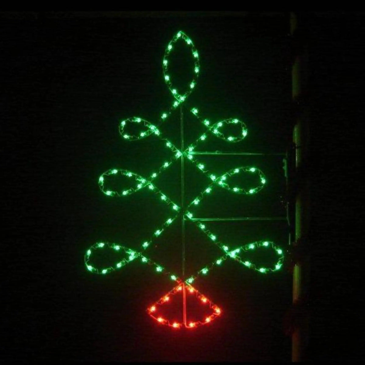 Loop Led Christmas Tree 7' Loop Tree - Commercial Outdoor Christmas Pole Decoration ...