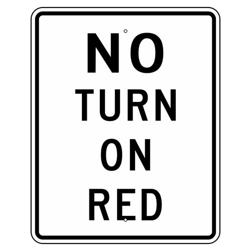 R10-11A No Turn On Red Sign