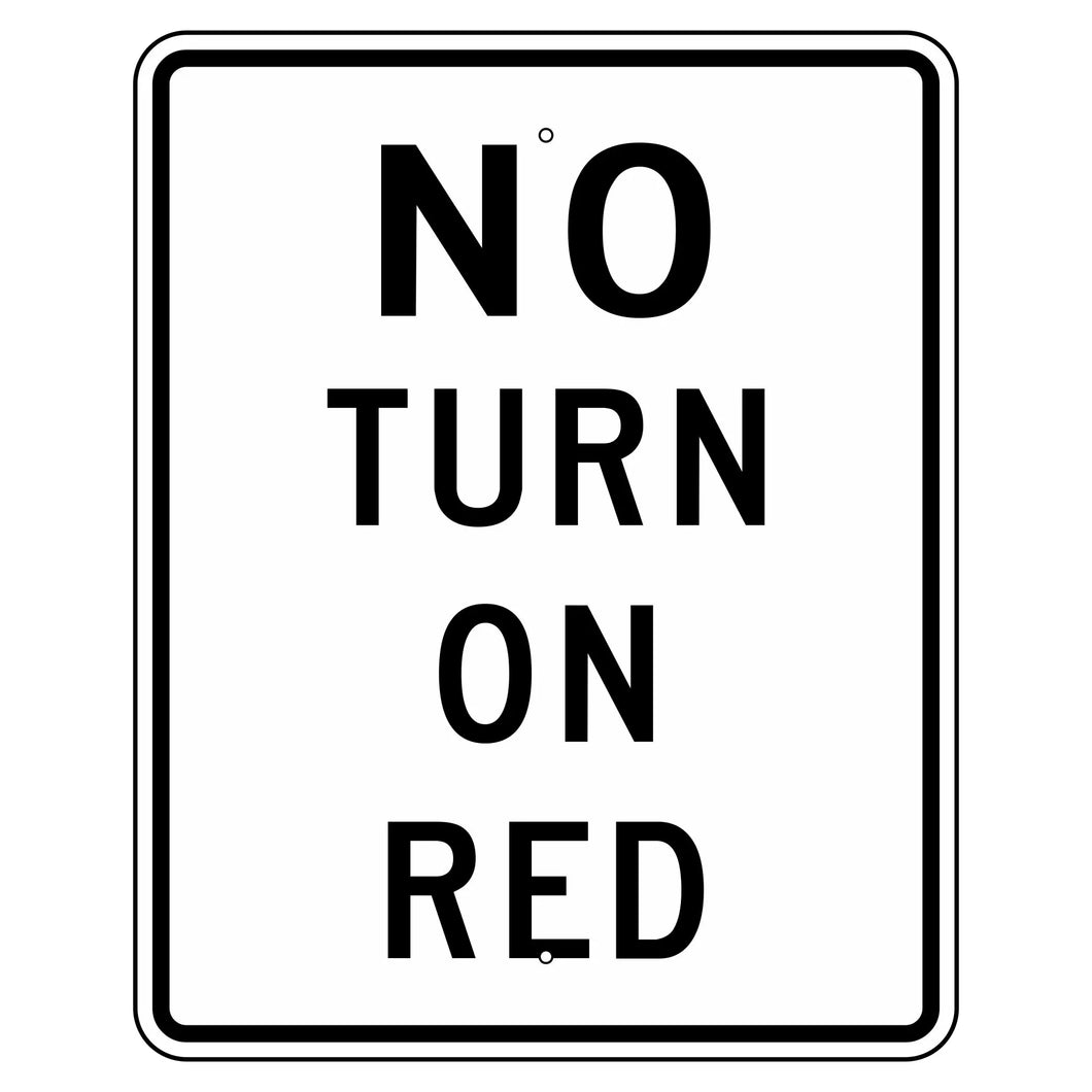 R10-11A No Turn On Red Sign