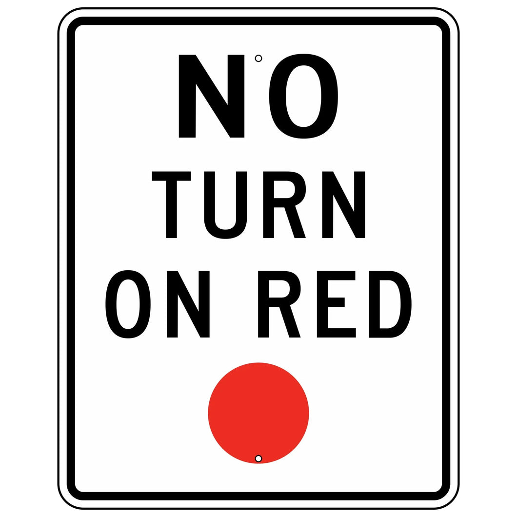 R10-11 No Turn On Red Sign
