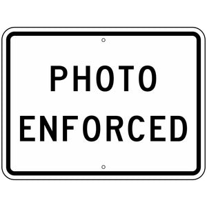 R10-19AP Photo Enforced Sign 24"X18"
