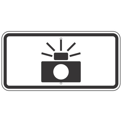 R10-19P Photo Enforced (Camera Symbol) Sign 24