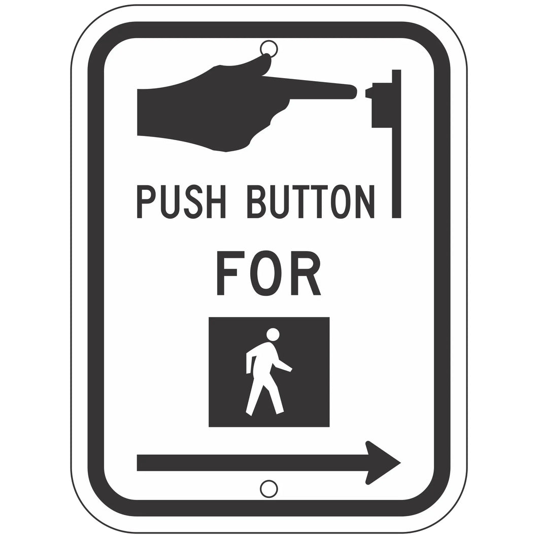 R10-3 Push Button for Pedestrian Crossing Sign 9