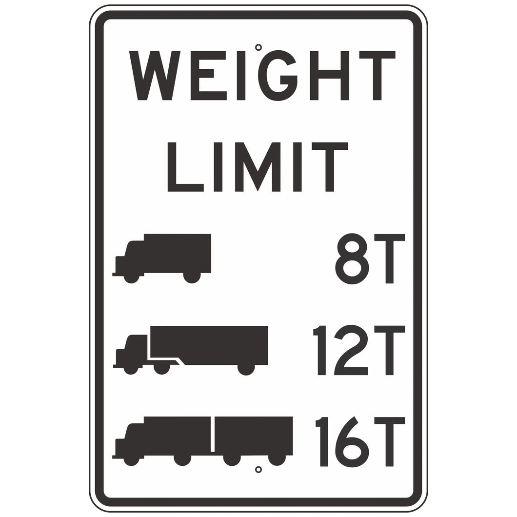 R12-5 Weight Limit __T __T __T Sign 24