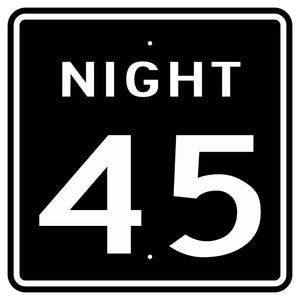 R2-3P Night Speed Limit Sign 24"X24"