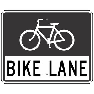 R3-17 Bike Lane Sign 24"X18"