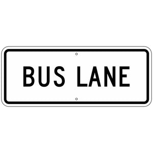 R3-5GP Bus Lane Sign 30"x12"