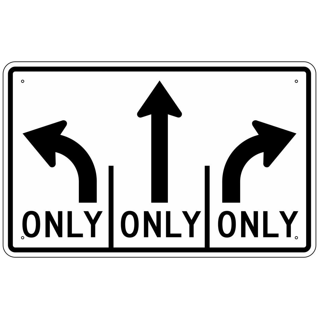 R3-8B Advance Intersection Lane Control Sign