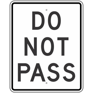 R4-1 Do Not Pass Sign